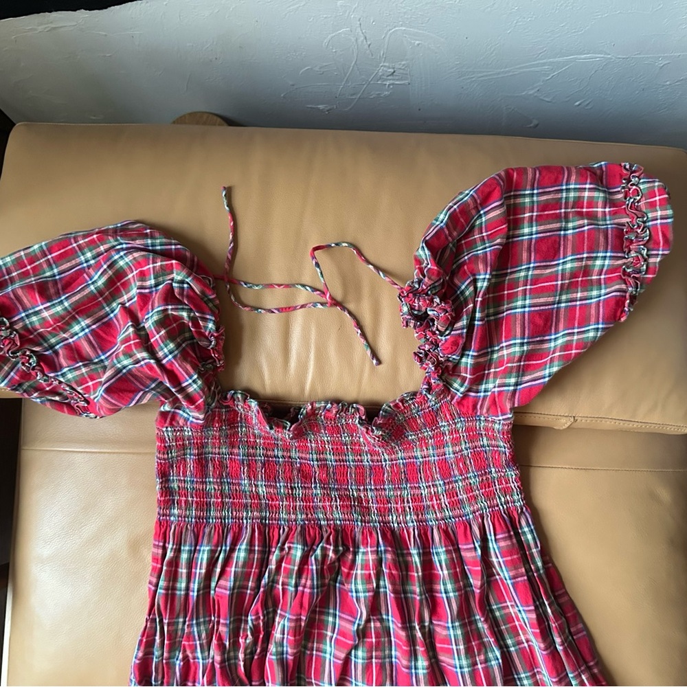 Hill House Red Tartan Nesli Nap Dress XL - Picture 3 of 5